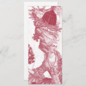 Joyeux Noel (rouge) Menu Kaart voor Wendi (Voorkant / Achterkant)