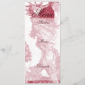 Joyeux Noel (rouge)-menukaart Menu (Achterkant)