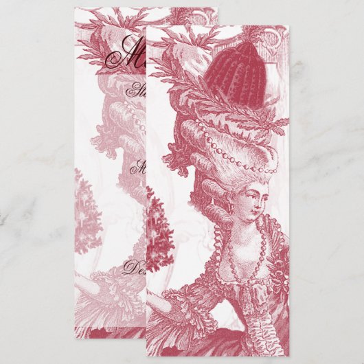 Joyeux Noel (rouge)-menukaart Menu (Voorkant / Achterkant)