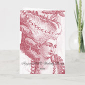 Joyeux Noel (rouge) Vrolijk Kerstfeest Feestdagen Kaart (Achterkant)