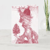 Joyeux Noel (rouge) Vrolijk Kerstfeest Feestdagen Kaart (Voorkant)