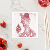 Joyeux Noel (rouge) Vrolijk Kerstfeest Servetten (Insitu)