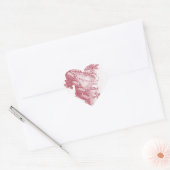 Joyeux Noel (route) Hart Sticker (Envelop)