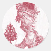 Joyeux Noel (route) Ronde Sticker (Voorkant)