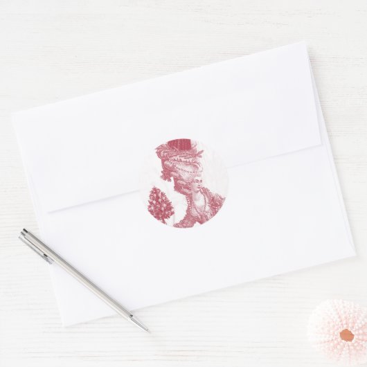 Joyeux Noel (route) Ronde Sticker (Envelop)