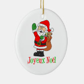 Joyeux Noel Santa Ornament (Rechts)