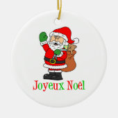 Joyeux Noel Santa Ornament (Voorkant)