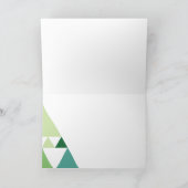 Joyeux Noël sapins minimalistisch design Feestdagen Kaart (Binnen)