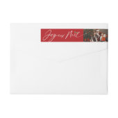 Joyeux Noel Script Photo-adres voor Kerstmis (Achterkant)