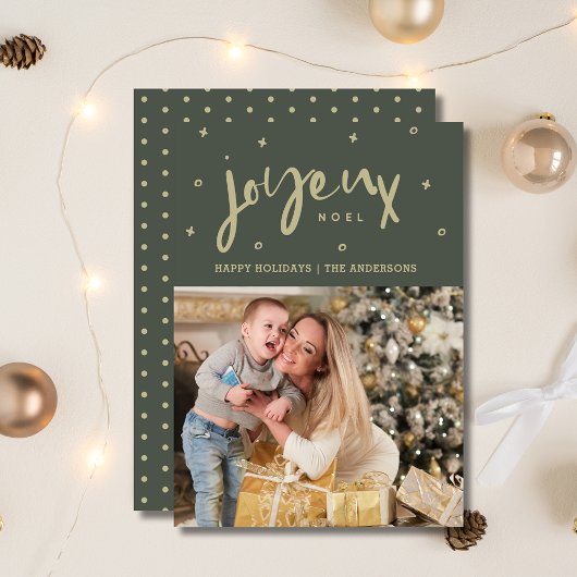 Joyeux Noel serie FotoKerstmis Feestdagenkaart