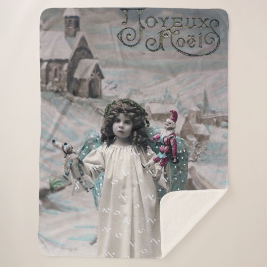Joyeux Noel Sherpa Deken (Voorkant)