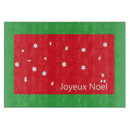 Joyeux Noel Sneeuwvlokken Snijplank