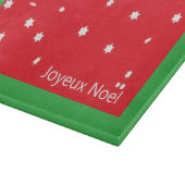 Joyeux Noel Sneeuwvlokken Snijplank (Hoek)