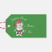 Joyeux Noël Snowbell cadeau label Cadeaulabel (Achterkant Horizontaal)