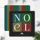 Joyeux Noel Square Christmas Kaart