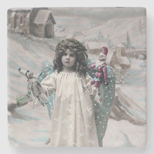 Joyeux Noel Stenen Onderzetter (Voorkant)