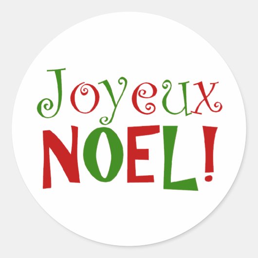 joyeux Noel Sticker (Voorkant)