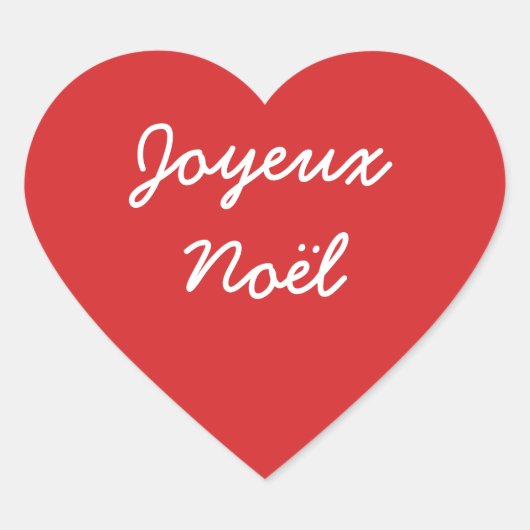 Joyeux Noël Sticker (Voorkant)