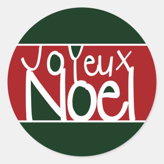 Joyeux Noel Stickers of Envelope Seals (Voorkant)