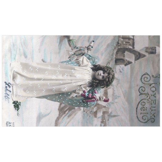 Joyeux Noel Tafelkleed (Voorkant (Horizontaal))