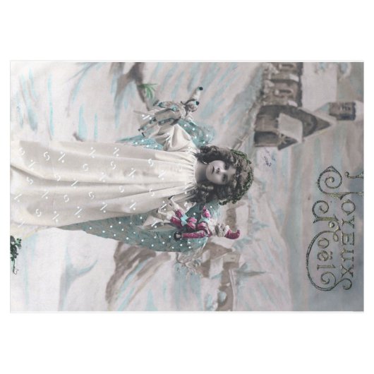 Joyeux Noel Tafelkleed (Voorkant (Horizontaal))