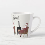 Joyeux Noël Tasse Latte Père Noël Cocooning Latte Mok (Rechts)