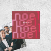 JOYEUX NOEL TECH FONT CORPORATE FOTO KERSTMIS FEESTDAGENKAART