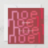 JOYEUX NOEL TECH FONT CORPORATE FOTO KERSTMIS FEESTDAGENKAART (Voorkant)