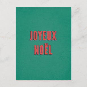 Joyeux Noel - Traditionele Franse kerst Briefkaart