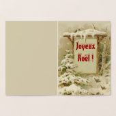 Joyeux Noel- tuin Folie Kaarten (Binnen)