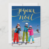Joyeux Noel | Vakantiefotokaart Feestdagenkaart (Voorkant)