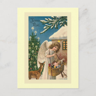 "Joyeux Noel Vintage-kerstkaart" Feestdagenkaart