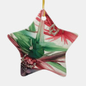 joyeux Noel/Vrolijk kerstfeest in het Frans Keramisch Ornament (Achterkant)