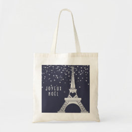 Joyeux Noel | Vrolijk kerstfeest in Parijs op snee Tote Bag