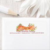 Joyeux Noël, waterverf kerstbanner Etiket (Insitu)