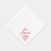 Joyeux Noel - wensen voor Franse feestdagen Servet (Hoek)