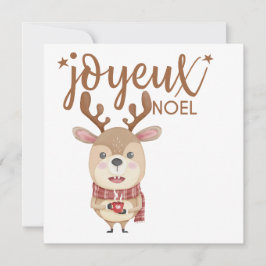 Joyeux Noel Wenskaart, Vrolijke kerstvakantie Feestdagenkaart