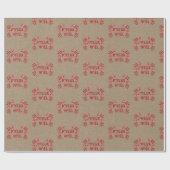 Joyeux Noel Wrapping Paper Cadeaupapier (Vlak)