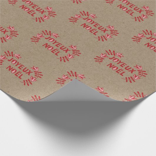 Joyeux Noel Wrapping Paper Cadeaupapier (Hoek)