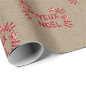 Joyeux Noel Wrapping Paper Cadeaupapier (Rol Hoek)