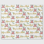 Joyeux Noel Wrapping Paper Cadeaupapier (Vlak)