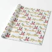 Joyeux Noel Wrapping Paper Cadeaupapier (Uitgerold)