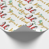 Joyeux Noel Wrapping Paper Cadeaupapier (Hoek)