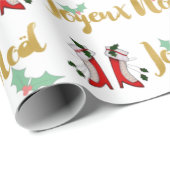 Joyeux Noel Wrapping Paper Cadeaupapier (Rol Hoek)