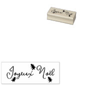 Joyeux Noël Xmas Boom Rubber Stamp Rubberstempel (Gestempeld)