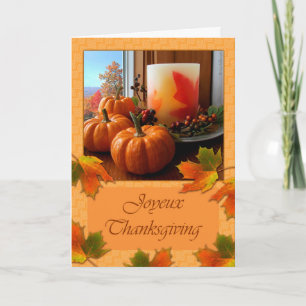 Joyeux Thanksgiving Franse herfst stille levens Kaart