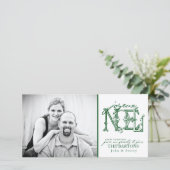 Joyeux Vakantie Fotokaart Feestdagenkaart (Staand voorkant)