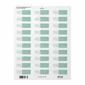 Joyeux Vakantie retour adres label (Full Sheet)