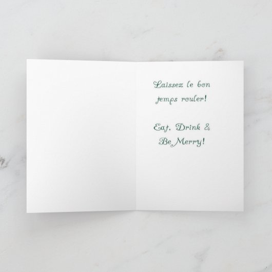 Joyeux Yule Feestdagen Kaart (Binnen)