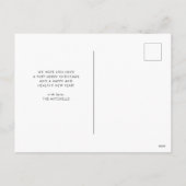 Joyeuze Noel | Black and White Multi Photo Grid Feestdagenkaart (Achterkant)